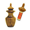 Hand-crafted Myrtlewood Oilholder w/ 1/4 oz Rose of Sharon Oil