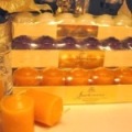 6pk Mini-Votives w/Etched Glass Holder