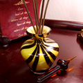 Striped Amber Reed Diffuser or 1/2 oz Oil Holder