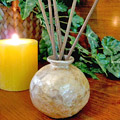 Pearlized Gold Aroma Reed Diffuser Set
