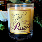 Illuminated Word 3x4 Candle-