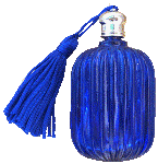 Cobalt Blue Tasseled Oil Holder w/ 1/4oz Anointing Oil