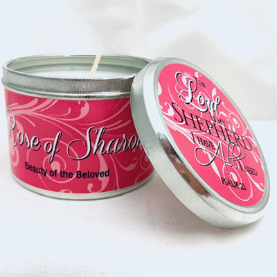 Rose of Sharon Scripture Tin -