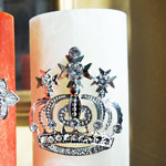 SAVE 55%!-Large Silver Crown Candle Pin