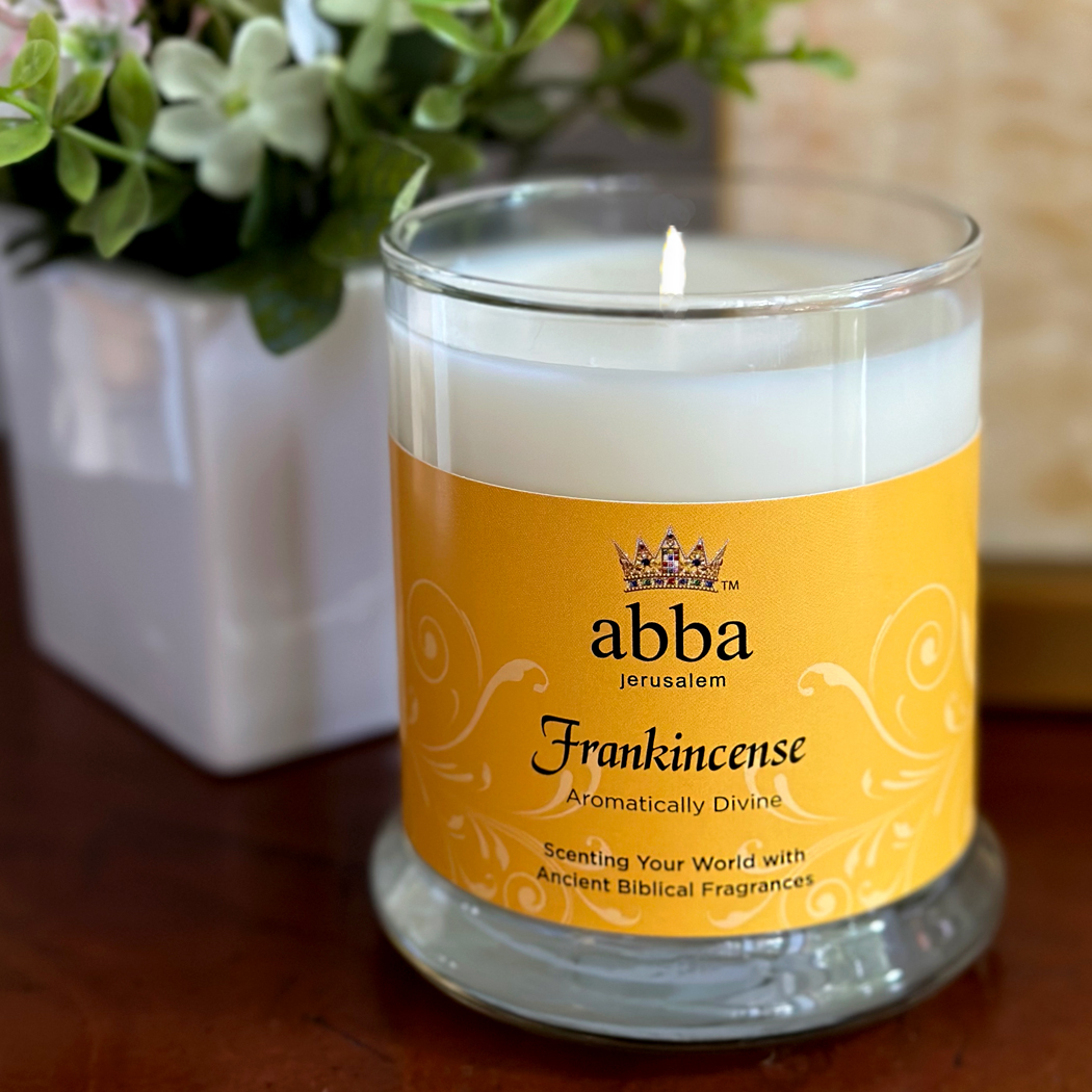 Abba Oil Ltd. - FRANKINCENSE GLASS CANDLE