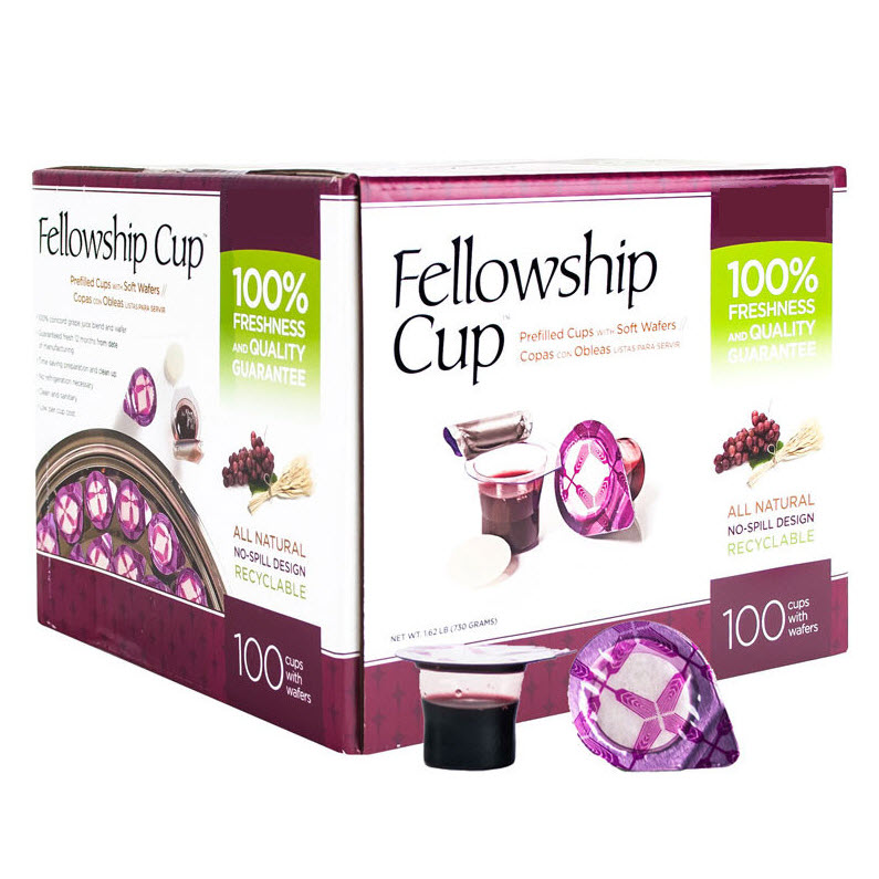FELLOWSHIP COMMUNION CUP PREFILLED JUICE/WAFER (Box of 100)