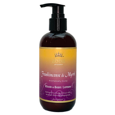 FRANKINCENSE & MYRRH BODY LOTION W/ PUMP 8 OZ