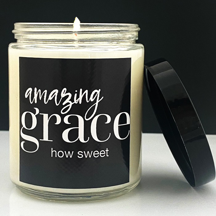 AMAZING GRACE - LEMON VERBENA - GLASS CANDLE