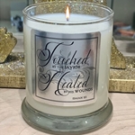 "HEALED" GLASS CANDLE - FRANKINCENSE & MYRRH