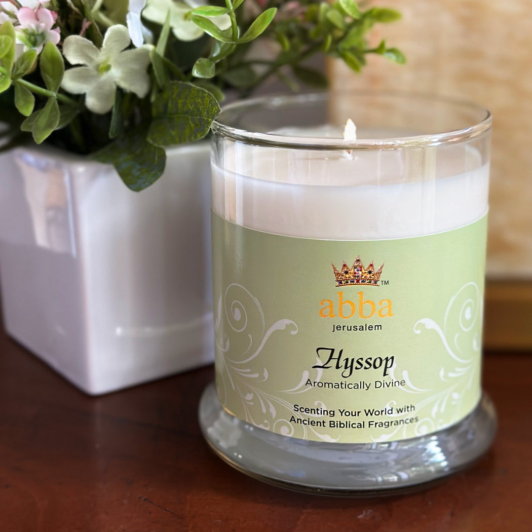 HYSSOP GLASS  CANDLE