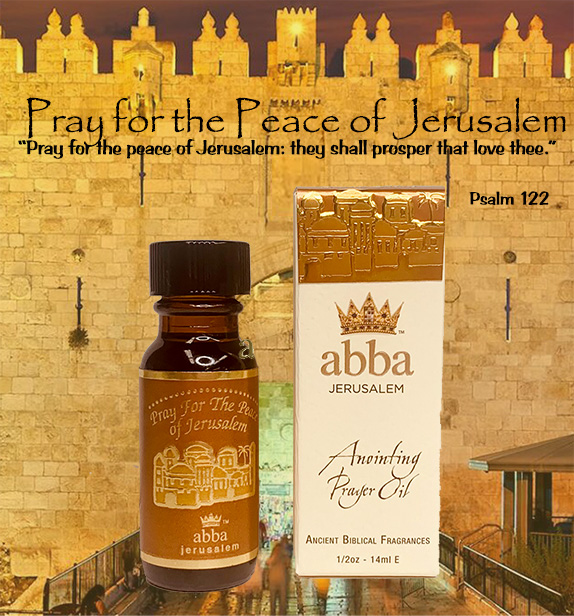 PRAY FOR THE PEACE OF JERUSALEM -FRANKINCENSE & MYRRH OIL 1/2 OZ