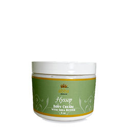 HYSSOP BODY CREAM with SHEA BUTTER  6 OZ