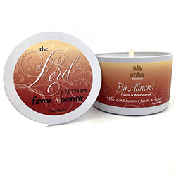 FIG ALMOND SCRIPTURE TIN "FAVOR & ABUNDANCE" - 8 OZ