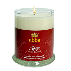 AGAPE GLASS CANDLE