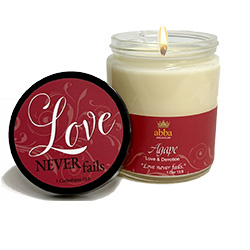 AGAPE SCRIPTURE JAR CANDLE