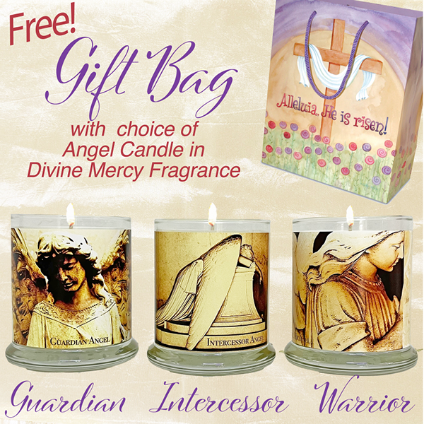FREE "ALLELUIA" GIFT BAG WITH ANGEL CANDLE