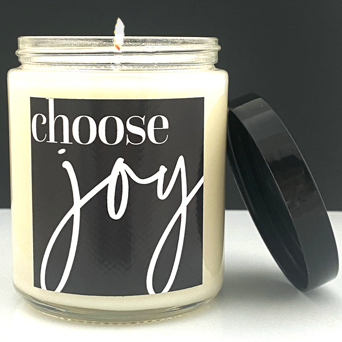 CHOOSE JOY - COCONUT LIME - GLASS CANDLE