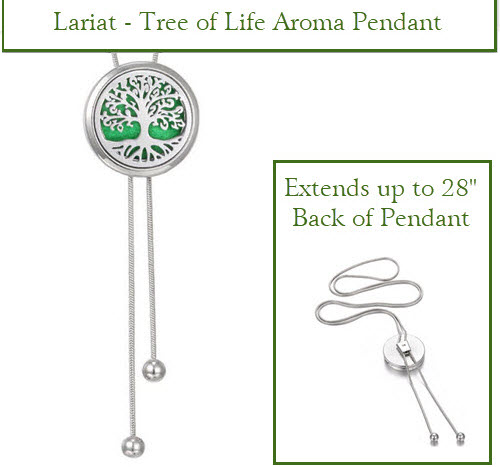 LARIAT DIFFUSER PENDANT - TREE OF LIFE