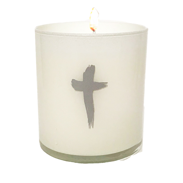 SAVE $3 - SILVER CROSS CANDLE