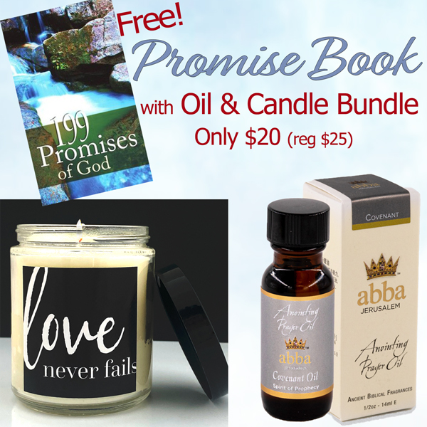 "FREE" PROMISE BOOK WITH CANDLE & OIL BUNDLE