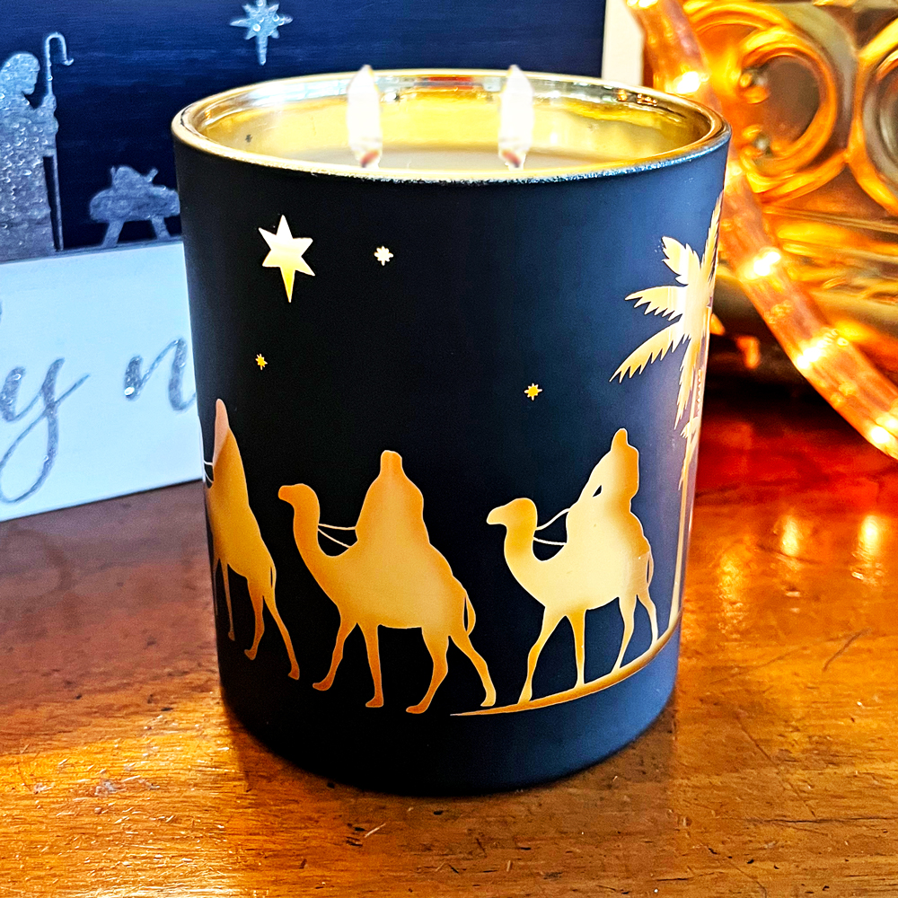 MAGI BLACK/GOLD LUMINESCENT CANDLE - ONLY 2 LEFT!