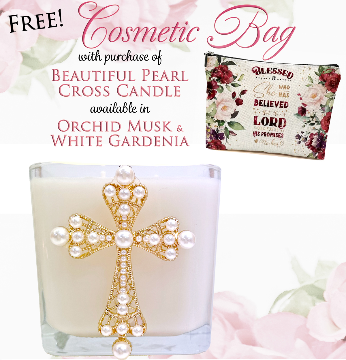 FREE BAG WITH PEARL OF GREAT PRICE CANDLE