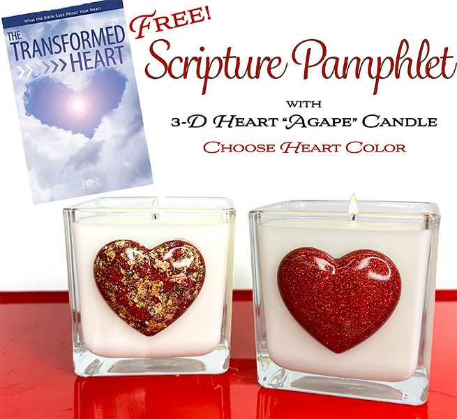 FREE "TRANSFORMED HEART" PAMPHLET WITH AGAPE (Your Choice of Color)