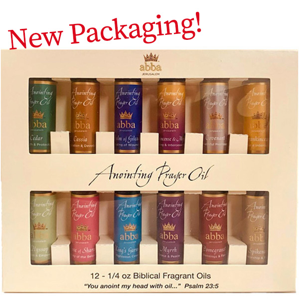 NEW PACKAGING!  12 VARIETY - 1/4 oz ANOINTING OILS WITH NEW PACKAGING