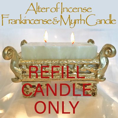 REFILL CANDLE ONLY - FRANKINCENSE - ALTAR OF INCENSE CANDLE