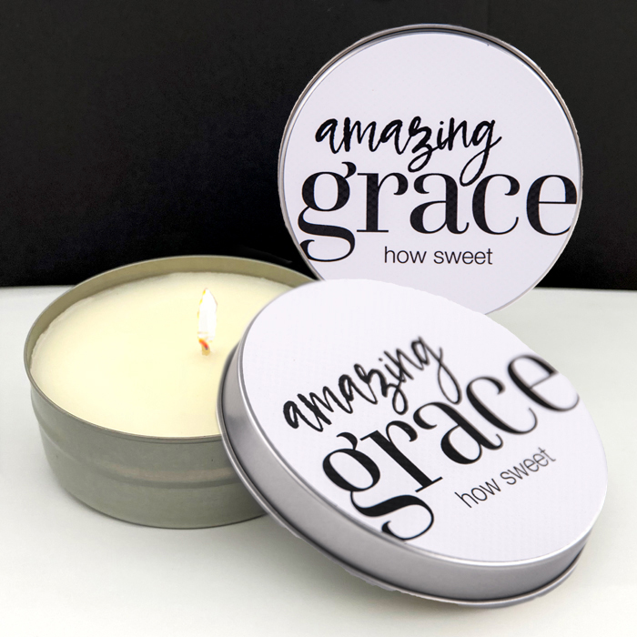40% OFF! AMAZING GRACE - LEMON VERBENA - TIN CANDLE