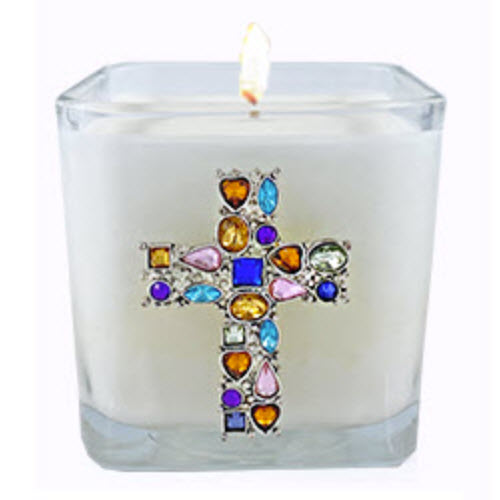 MYRRH - MOSAIC CROSS CANDLE