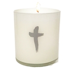 KING'S GARMENTS SILVER CROSS CANDLE