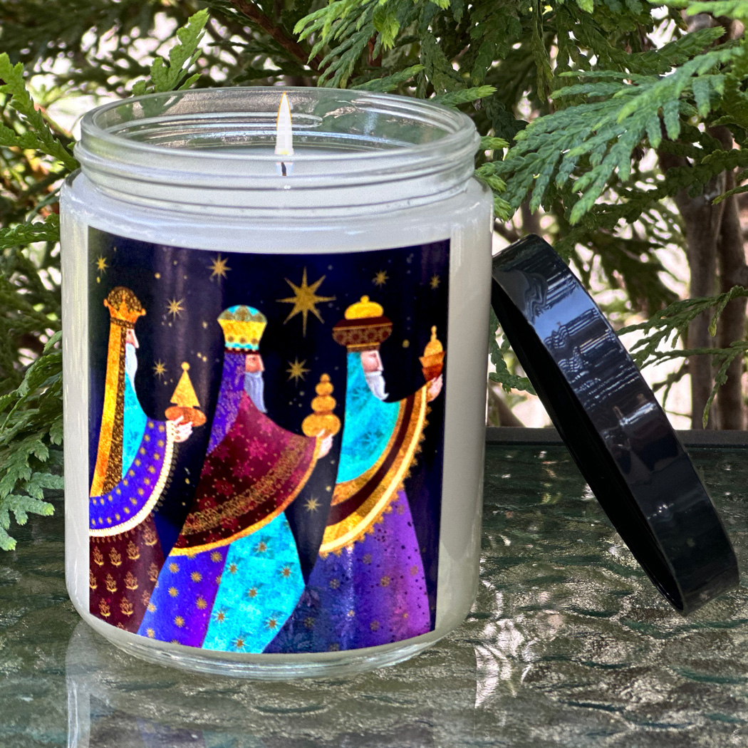 MAGI HOLIDAY GLASS CANDLE - GIFTS OF THE MAGI