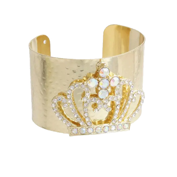 GOLD ROYALTY IRRIDESCENT CROWN CUFF - FINAL SALE