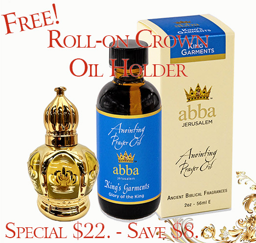 FREE Gold Crown Roll-On Oil Holder with 2 oz King's Garments Oil