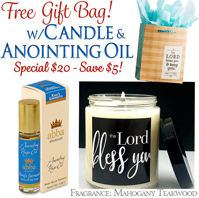 FREE GIFT BAG WITH CANDLE & OIL