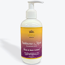FRANKINCENSE & MYRRH BODY LOTION W/ PUMP 8 OZ