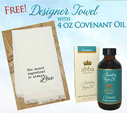 FREE DESIGNER TOWEL WITH COVENANT OIL - 4 oz