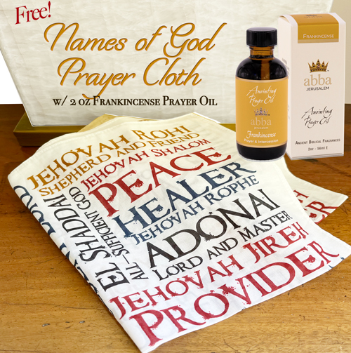 FRANKINCENSE OIL W/ FREE "NAMES OF GOD" PRAYER CLOTH