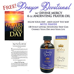 FREE PRAYER DEVOTIONAL WITH DIVINE MERCY 4 OZ OIL