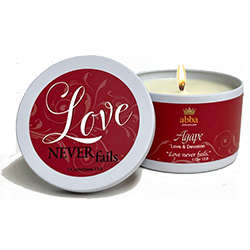 AGAPE SCRIPTURE TIN "LOVE & DEVOTION" - 8 OZ