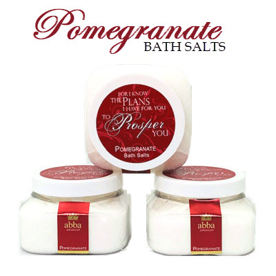 POMEGRANATE BATH SALTS - 8 OZ