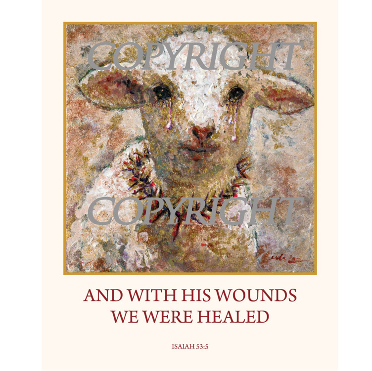 SACRIFICIAL LAMB PRINT FROM ISRAEL