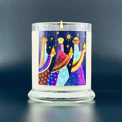 MAGI HOLIDAY GLASS CANDLE - GIFTS OF THE MAGI