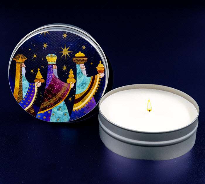 BUY 1 GET 2! MAGI CANDLE TIN - GIFTS OF THE MAGI