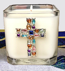 BALM OF GILEAD - MOSAIC CROSS CANDLE