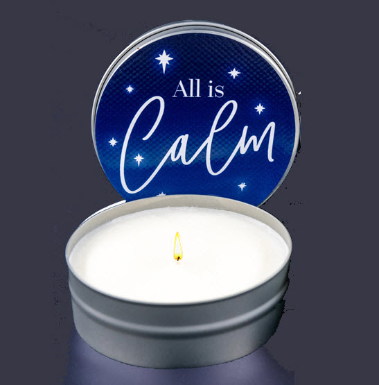 70% OFF! "ALL IS CALM" CANDLE TIN -PISTACHIO VANILLA