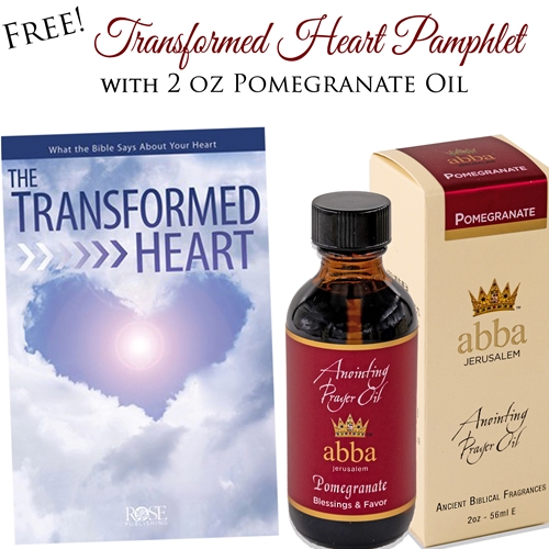 POMEGRANATE OIL - 2 oz with FREE "TRANSFORMED HEART" PAMPHLET