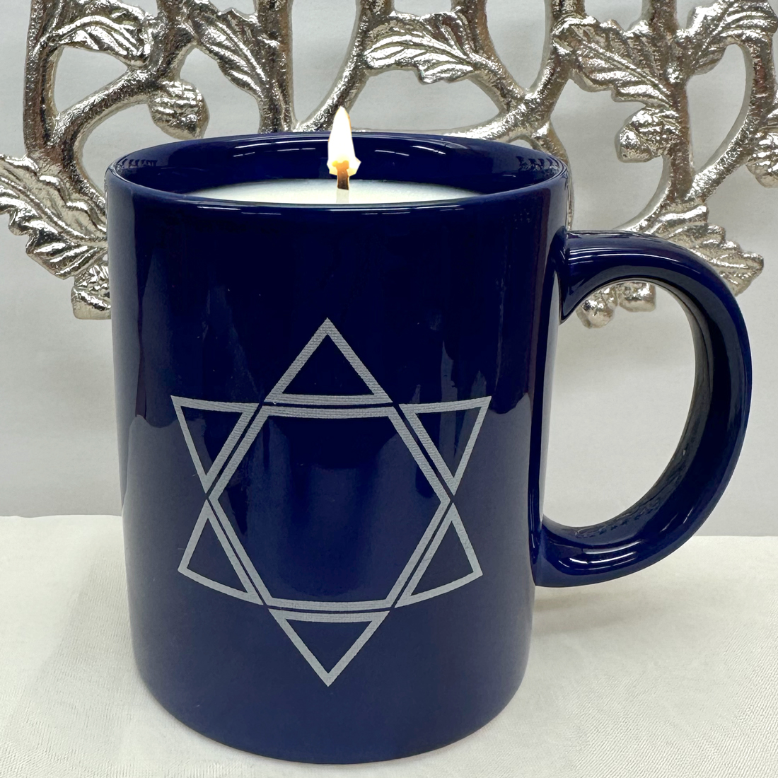 STAR OF DAVID FRANKINCENSE & MYRRH MUG CANDLE