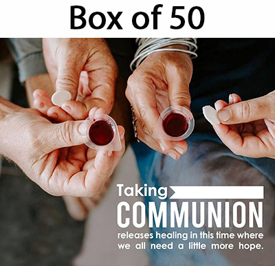 COMMUNION - PREFILLED JUICE/WAFER (BOX OF 50)